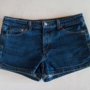 Levi Super Low Stretch Denim Shorts Size 13 Junior